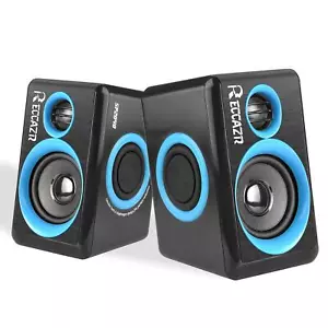 PC Computer Lautsprecher Surround Sound USB kabelgebunden Laptop tiefer Bass Desktop blau - Bild 1 von 10
