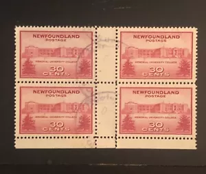 Stamps Newfoundland: Sc267 i 30c University Issue Gutter Pairs , see details - Picture 1 of 5