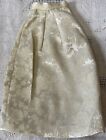 Antique Fancy Satin Skirt For French Or German Bisque Doll Or Early Doll
