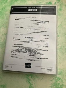 New Set of 1 Large Stampin Up Birch Cling Stamp Cardmaking 149256 BN - Picture 1 of 2