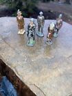 Five Vintage Assorted Lead Figures Two Complete Three Have Broken Arm