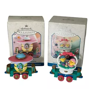 Vintage Hallmark Easter Ornaments Cottontail Express Collector’s Series #3 #4 - Picture 1 of 11
