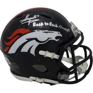 Steve Atwater Autographed Denver Broncos TB Mini Helmet Insc Beckett 47543 - Picture 1 of 5