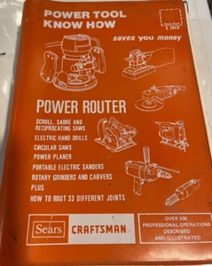 Sears Craftsman Power Router Power Tool Know How Manual from 1981 - Picture 1 of 4