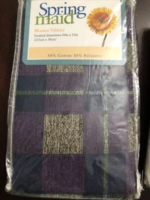 NWT Springmaid Blouson Print Valance 84 x 15 Made in USA - Image 1 of 2