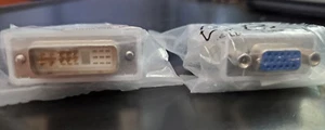 Dell DP/N 0J8461 Male DVI-I (DVI 10+1 Pin) to Female VGA Adapter New - Picture 1 of 1