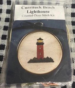 The Yarn Corner mini cross stitch currituck beach lighthouse North Carolina - Picture 1 of 2