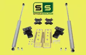 3"/3" Lift Strut Spacers Blocks 2 Rear Shocks Kit Fits 2009 - 2020 Ford F150 2wd - Foto 1 di 1