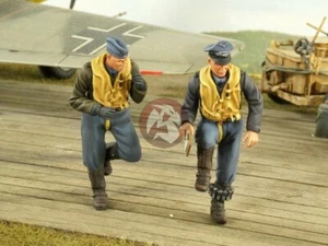 Avión de caza Verlinden 1/32 "¡Scramble!" Pilotos de combate alemanes Segunda Guerra Mundial (2 figuras) 2681 - Imagen 1 de 1