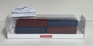 Wiking Sondermodell 1/87 (H0): Planen-Set für Lkw/Anhänger, saphirblau/purpurrot - Bild 1 von 3