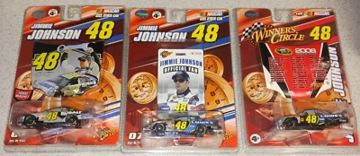 LOT OF 3 ~JIMMIE JOHNSON #48 LOWES 1/64 WINNERS CIRCLE NASCAR DIECAST NEW CARS - Image 1 of 4