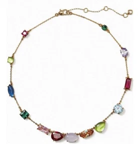 $148 Kate Spade Showtime Stone Scatter Collar Necklace J1c - Picture 1 of 3