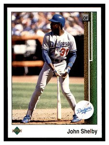 1989 Upper Deck #75 JOHN SHELBY Los Angeles Dodgers