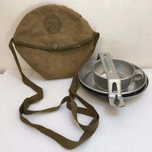 Vintage Boy Scouts of America offizielles Diamond Brand Kochset mit Tragetasche - Bild 1 von 8