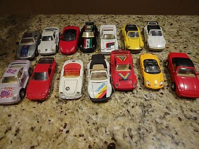 Porsche Diecast Die Cast Model Toy Cars 1:431:40 Pull Back Action Lot of 14  - Image 1 of 4