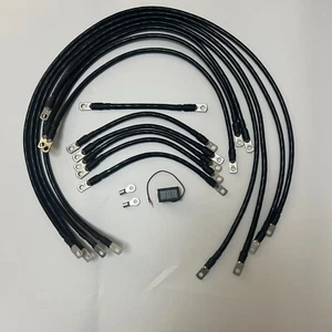13pc EZGO TXT PDS Golf Cart Battery Cables 36 Volt 36V - 4 Gauge Set w/voltmeter - Picture 1 of 5