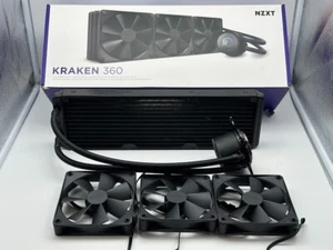 NZXT Kraken 360 3x120mm AiO Liquid CPU Cooler - Matte Black READ - Afbeelding 1 van 5