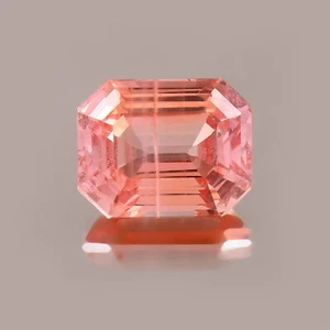 Piedra preciosa suelta de zafiro natural de Ceilán Padparadscha corte radiante 9,85 quilates - 14x10 mm - Imagen 1 de 4