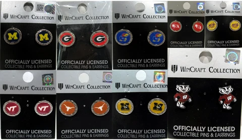 NCAA College University Post Earrings Pick Your Team Cover