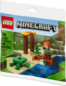 Lego Minecraft The Turtle Beach 30432 Polybag Nuevo en Paquete - Imagen 1 de 8