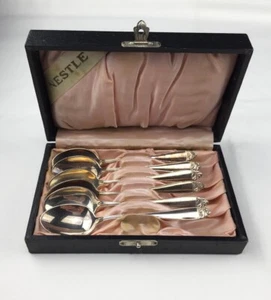 6 Löffel versilbert Jugendstil - Bild 1 von 5