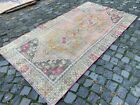 Area rug, Turkish rug, Vintage rug, Handmade Wool rug, Carpet | 4 x 7,7 ft
