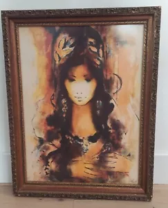 Yves Vandi Bohemian Hand-Colored Serigraph, ARTISTS PROOF, Signed & Framed - Picture 1 of 6