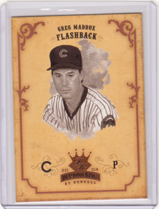 GREG MADDUX HOF Diamond Kings Flashback Bronze Sepia /100 2004 Donruss #156