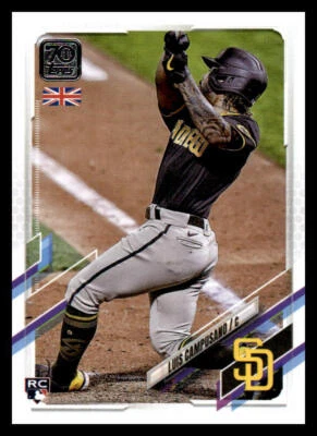2021 Topps UK Edition Luis Campusano  Rookie 48 San Diego Padres - Image 1 of 2