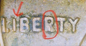 1960 Lincoln Penny Die Chip Partial FG Initial Strike 1c Coin Error - Picture 1 of 8