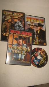 VINTAGE WESTERN DVD LOT 3 BUCK JONES FORBIDDEN TRAILS RIDERS  ALPHA VIDEOS - Picture 1 of 1