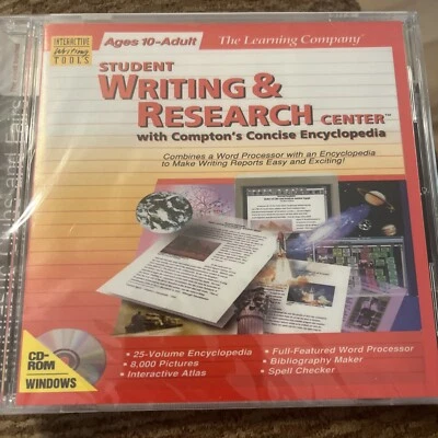 Student Writing Research Center with Compton's Encyclopedia THE LEARNING COMPANY - Image 1 of 2