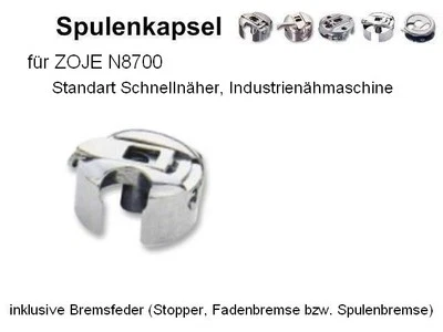 DRITTHERSTELLER AUS ASIEN Spulenkapsel für ZOJE N8700, Standart Schnellnäher + Fadenbr. #B1,zoje,mh