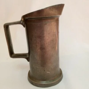 Antigua jarra medidora de peltre con sello siglo XIX siglo XVIII muy buen estado - Imagen 1 de 18