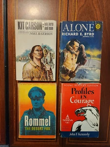 VINTAGE SET (4) MIXED SET CHILDEN'S HISTORY 1950 -1964 HOMESCHOOL - Picture 1 of 10