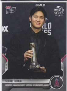 SHOHEI OHTANI Topps Baseball Angels $$ Dodgers Card HISTORIC ACHIEVEMENT AWARD - Picture 1 of 2