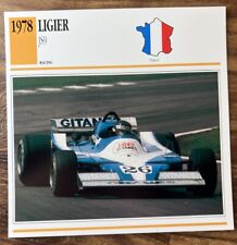 Cars of The World - France Racing - Single Collector Card - 1978 Ligier JS9