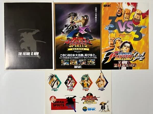 SNK 1994 AM Show Flyer Set (Neo Geo MVS Samurai Spirits Il Re dei Combattenti) - Foto 1 di 24