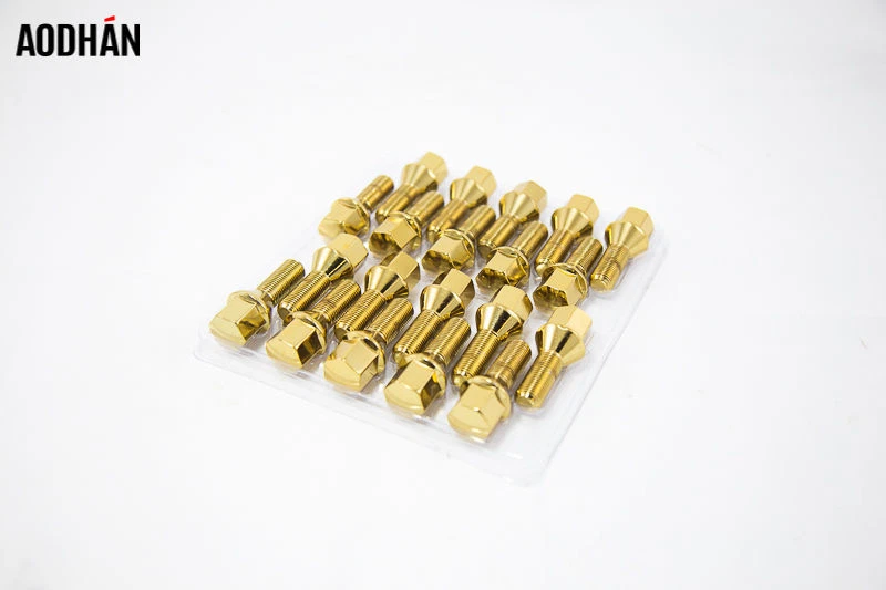20 piezas 12X1.25 Aodhan Lb55 28 mm tamaño stock pernos de tuerca dorados para camioneta Jeep Foto 1 de 1