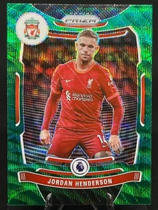 Jordan Henderson 2021-22 Panini Premier League Green Wave Prizm #86 Liverpool FC - Imagen 1 de 2