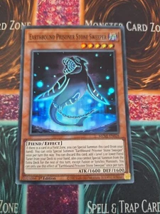 Yu-Gi-Oh! Barredora de piedras Earthbound Prisoner MZMI-EN029 súper primera edición casi nueva - Imagen 1 de 4