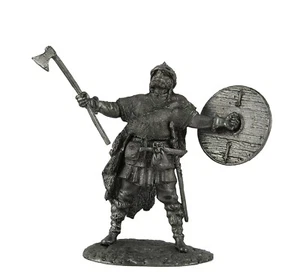 Vikingos de estaño 54 mm. Viking 9-10 céntimos. Miniatura de peltre escala 1:32 - Imagen 1 de 2