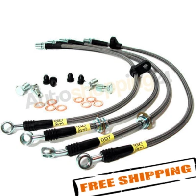 StopTech Stainless Steel Brake Lines Kit for 2002-2005 Subaru Impreza WRX - Image 1 of 3