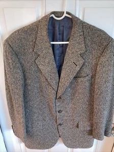 Oxxford Clothes Pure Cashmere Mens Sports Coat Blazer 42 Short Herringbone 3 Bt - Picture 1 of 6