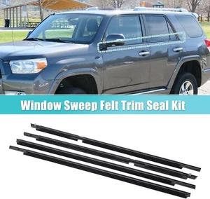 4Pcs Door Seal Belt Molding Weatherstrip Kit For Toyota 4Runner 2003-2009 Set - Bild 1 von 6