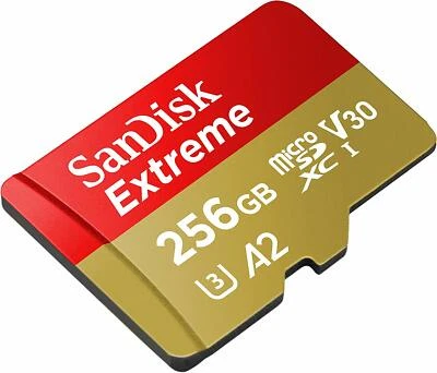 Sandisk 256GB Micro Extreme sand dune best 4K SD card for GoPro Hero 12 11 10 9 - Image 1 of 4