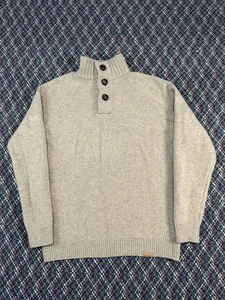 BARBOUR MENS SID HALF ZIP DESIGNER LAMBS WOOL COTTON BLEND JUMPER SWEATER KNIT - Picture 1 of 12