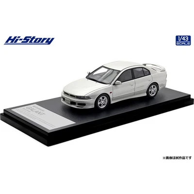 High Story HS513WH 1/43 Mitsubishi Galant VR-4 1996 Galaxy modelo de resina blanca Foto 1 de 4