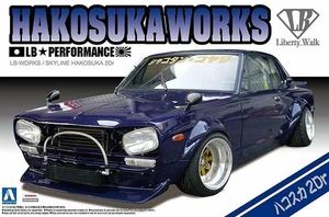 Aoshima 20237 1/24 Scale Model Car Kit Nissan LB Hakosuka Works Skyline 2Dr GT-R - Picture 1 of 1