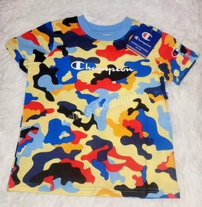 CHAMPION JUNGEN KLEINKIND KURZÄRMELIGES CAMOUFLAGE TEE T-SHIRT, GRÖSSE 4T - Bild 1 von 1